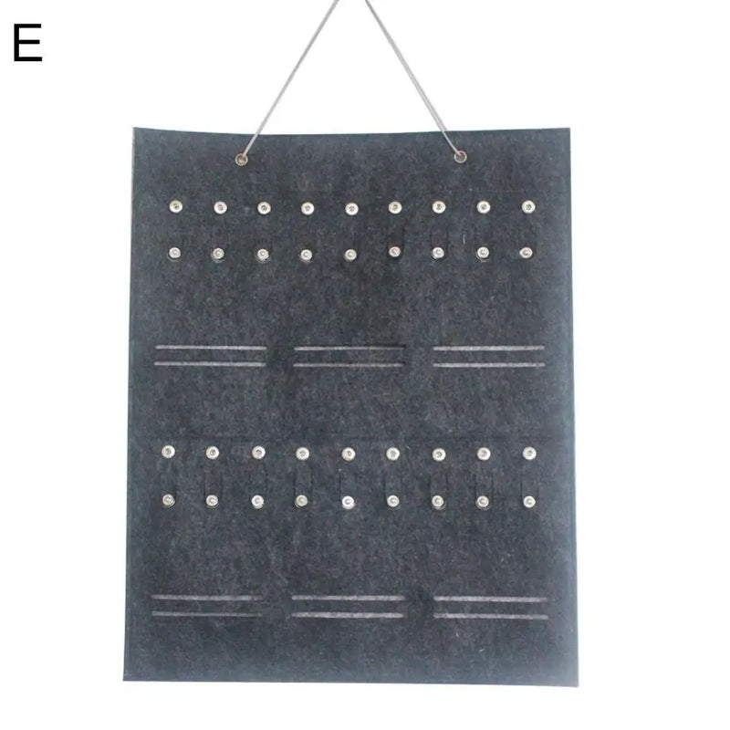 Multi-slot Jewelry Sunglasses Organizer Hanging Earrings Necklace Storage Bag