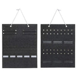 Multi-slot Jewelry Sunglasses Organizer Hanging Earrings Necklace Storage Bag