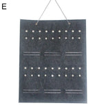 Multi-slot Jewelry Sunglasses Organizer Hanging Earrings Necklace Storage Bag