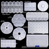 Transparent Plastic Nail Box Multi-spec Nail Accessories Sub-package Storage Box