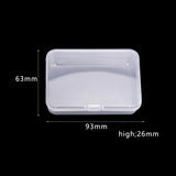 Transparent Plastic Nail Box Multi-spec Nail Accessories Sub-package Storage Box