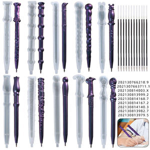 Silicone Magic Wand Epoxy Resin Mold for Pen Stir Bar