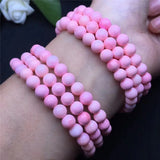 Pink Shell Beads Bracelet Gift For Her