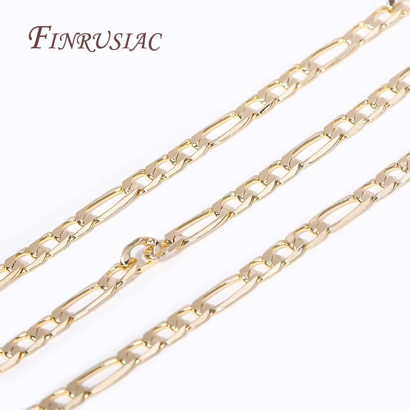14K Plated Metal Chain Roll for DIY Necklace Cable Chain
