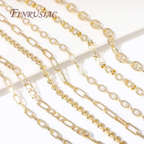 14K Plated Metal Chain Roll for DIY Necklace Cable Chain