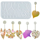 Multi-Leaf Ornaments Silicone Mould for Resin Jewelry Making