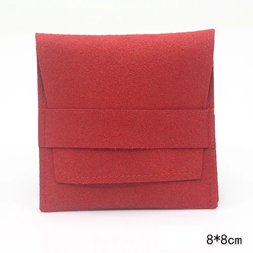 Multicolor Microfiber Fabric Jewelry Bag Velvet Pouches