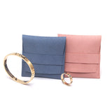 Multicolor Microfiber Fabric Jewelry Bag Velvet Pouches