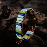 Multicolor Stone Boho Wrap Bracelet - Power Jewelry