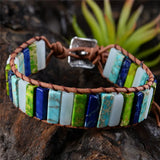 Multicolor Stone Boho Wrap Bracelet - Power Jewelry