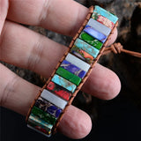 Multicolor Natural Stone Wrap Bracelet