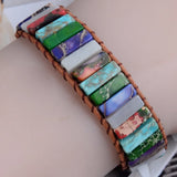 Multicolor Natural Stone Wrap Bracelet