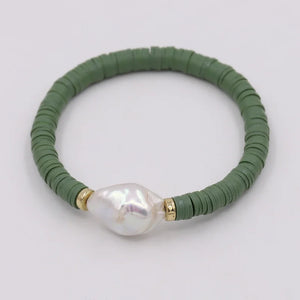 Multicolor Clay Beaded Boho Bracelet for Women