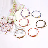 Multicolor Cord Double Layer Bracelet Adjustable Charm Bracelet
