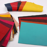 Multicolor Cowhide Leather Fabric Lychee Pattern Sofa Earrings Accessories