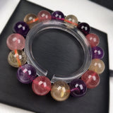Multicolor Crystal Charm Bracelet 12mm Beads All-Match Jewelry