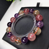 Multicolor Crystal Charm Bracelet 12mm Beads All-Match Jewelry