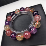 Multicolor Crystal Charm Bracelet 12mm Beads All-Match Jewelry