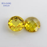 Multicolor CZ Stone Round Flat Bottom Cut Loose Gems 5mm 8mm