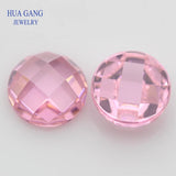 Multicolor CZ Stone Round Flat Bottom Cut Loose Gems 5mm 8mm