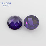 Multicolor CZ Stone Round Flat Bottom Cut Loose Gems 5mm 8mm