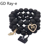 Multicolor Acrylic Strand Beaded Bracelet for Women