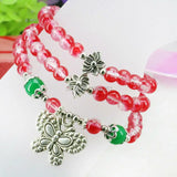Multicolor Glass Beads Crystal Bracelet Bangle Hand Chain DIY Jewelry Making