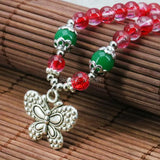 Multicolor Glass Beads Crystal Bracelet Bangle Hand Chain DIY Jewelry Making