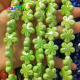Multicolor Ceramic Flower Beads for Jewelry Making Necklace Bracelet 18x8mm