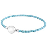 Multicolor Leather Ball Love Knot Bracelet Bangle