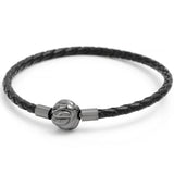 Multicolor Leather Ball Love Knot Bracelet Bangle