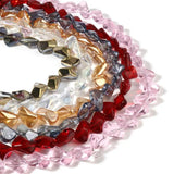 Multicolor Glass Beads Irregular Spacer Beads DIY Jewelry 16mm x 10mm