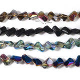 Multicolor Glass Beads Irregular Spacer Beads DIY Jewelry 16mm x 10mm