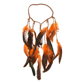 Multicolor Tribal Ethnic Wood Beads Leather Headband