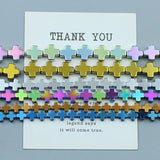 Multicolor Jesus Cross Hematite Stone Beads for DIY Jewelry