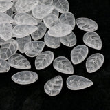 Multicolor Leaf Pendant 11x18mm Glass Spacer Loose Beads