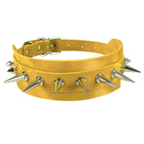 Multicolor Leather Rivets Necklace Spike Choker Punk Collar