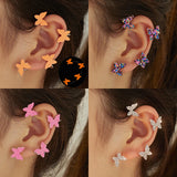 Multicolor Luminous Sequins Butterfly Ear Clip