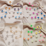 Multicolor Luminous Sequins Butterfly Ear Clip