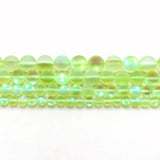 Moonstone Austria Crystal Glass Round Loose Beads 6/8/10/12MM 15Inch