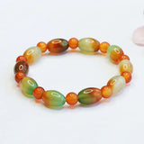 Multicolor Agate Jade Beaded Bracelets for Women Fine Jewelry