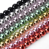 Multicolor Hematite Stone Beads Round Spacer Beads for Jewelry Making DIY