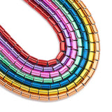 Multicolor Hematite Stone Cylinder Spacers 4x6mm Beads for DIY Bracelets