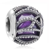 Multicolor Nature's Radiance Love Heart Bead 925 Silver Charm