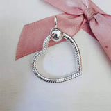 Multicolor O Shape Charm Dangle 925 Sterling Silver Pendant