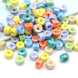 Multicolor Ceramic Beads 4x8mm Shining Porcelain Beads