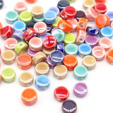 Multicolor Ceramic Beads 4x8mm Shining Porcelain Beads