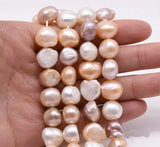 Multicolor Pearl Jewellery,10-11mm Baroque Natural Freshwater Pearl Loose Beads