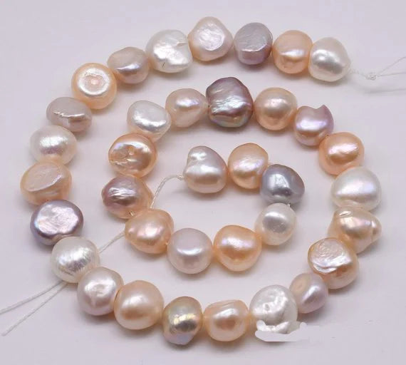 Multicolor Pearl Jewellery,10-11mm Baroque Natural Freshwater Pearl Loose Beads