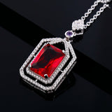 Multicolor Zircon Pendant Necklace Party Gift Engagement